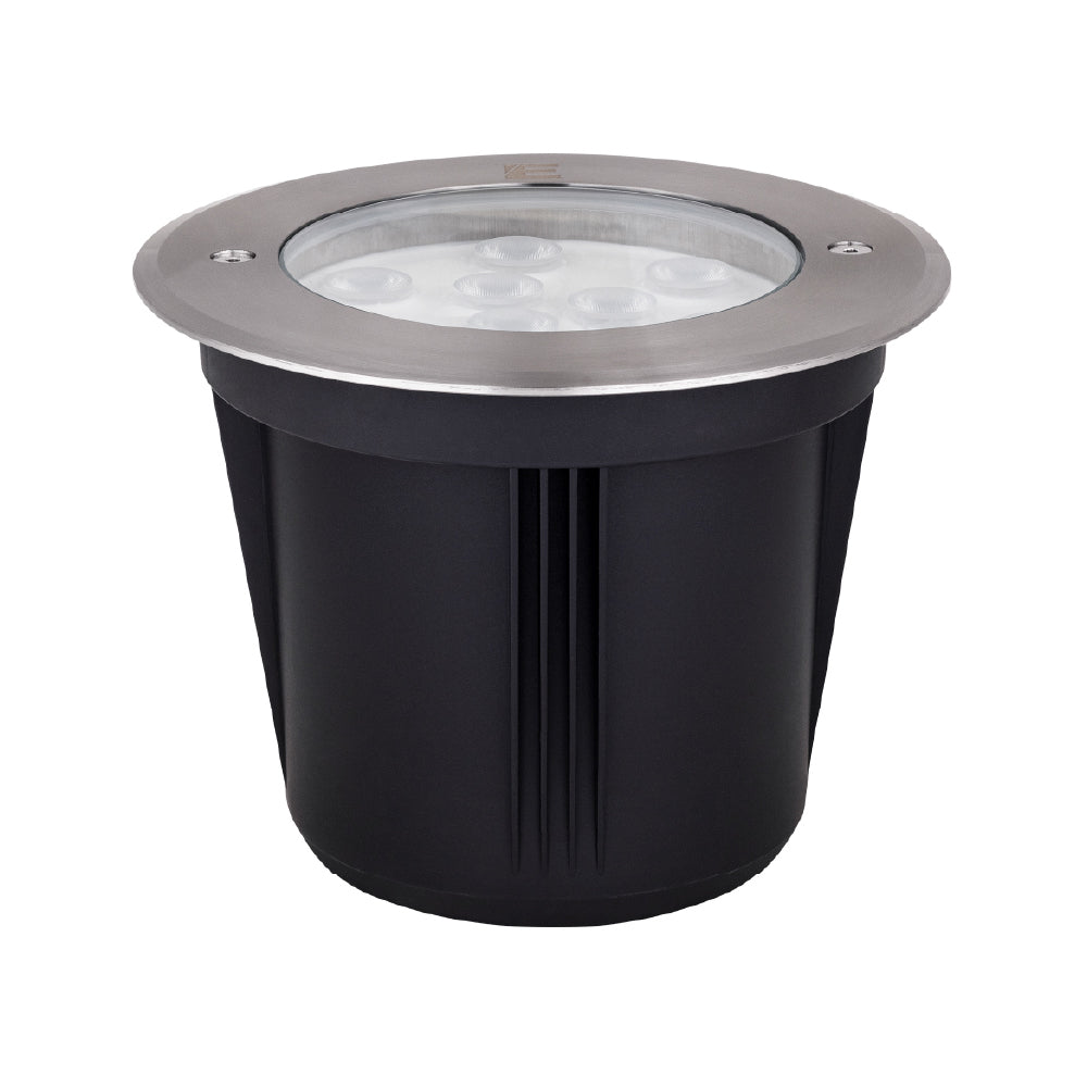 Estevez Lámpara LED de 9W Luz Cálida 3000K, Apta para Exteriores, Empotrar Piso, Modelo 19295