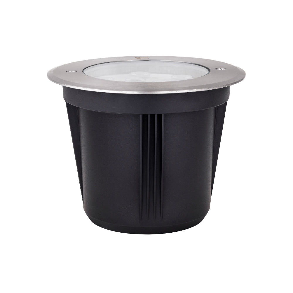 Estevez Lámpara LED de 9W Luz Cálida 3000K, Apta para Exteriores, Empotrar Piso, Modelo 19295