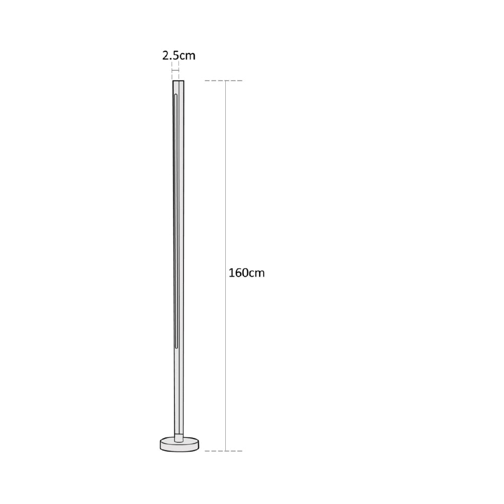 Estevez Baliza con Luminaria LED 24W 3000K, Modelo 19272