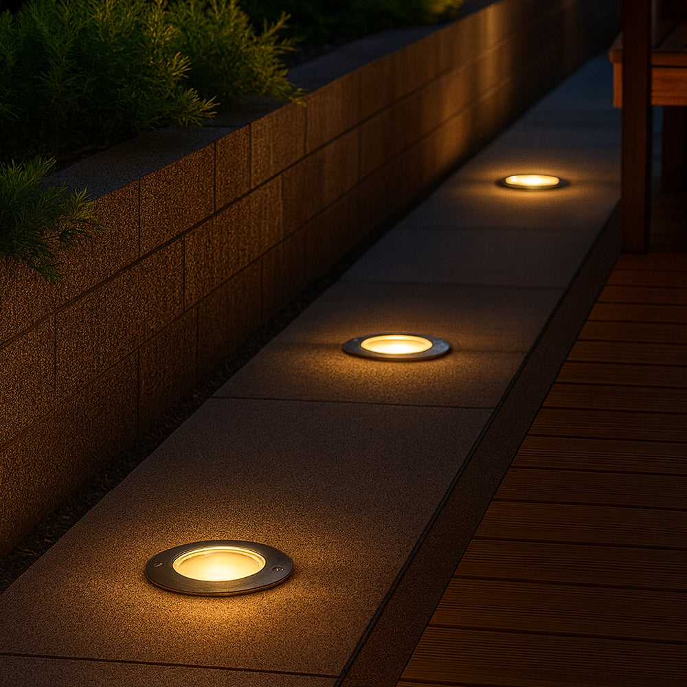 Estevez Lámpara LED de 6W Luz Cálida 3000K, Apta para Exteriores para Piso, Modelo 19294