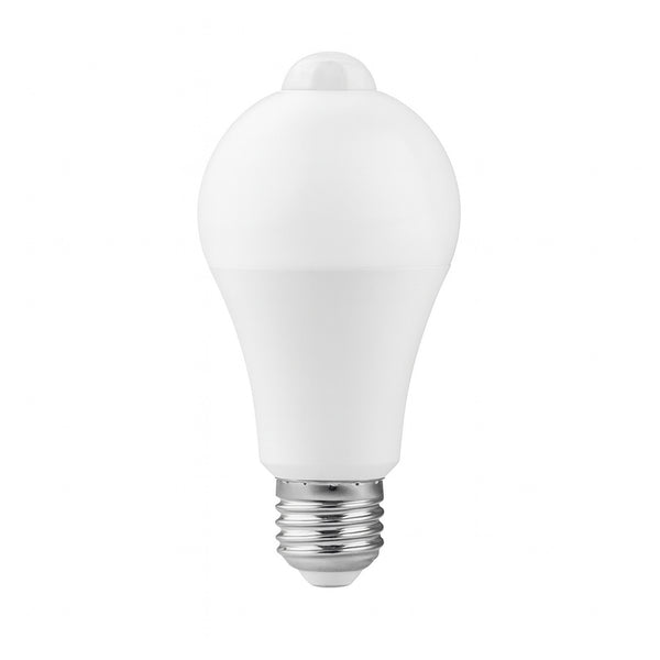 Estevez Set de 4 Focos LED 9W Luz Cálida 2700K / Luz Fría 6500K, Base Estándar E26, Fotocelda y Sensor de Movimiento, Modelo E81193-09-PIR-WW*4