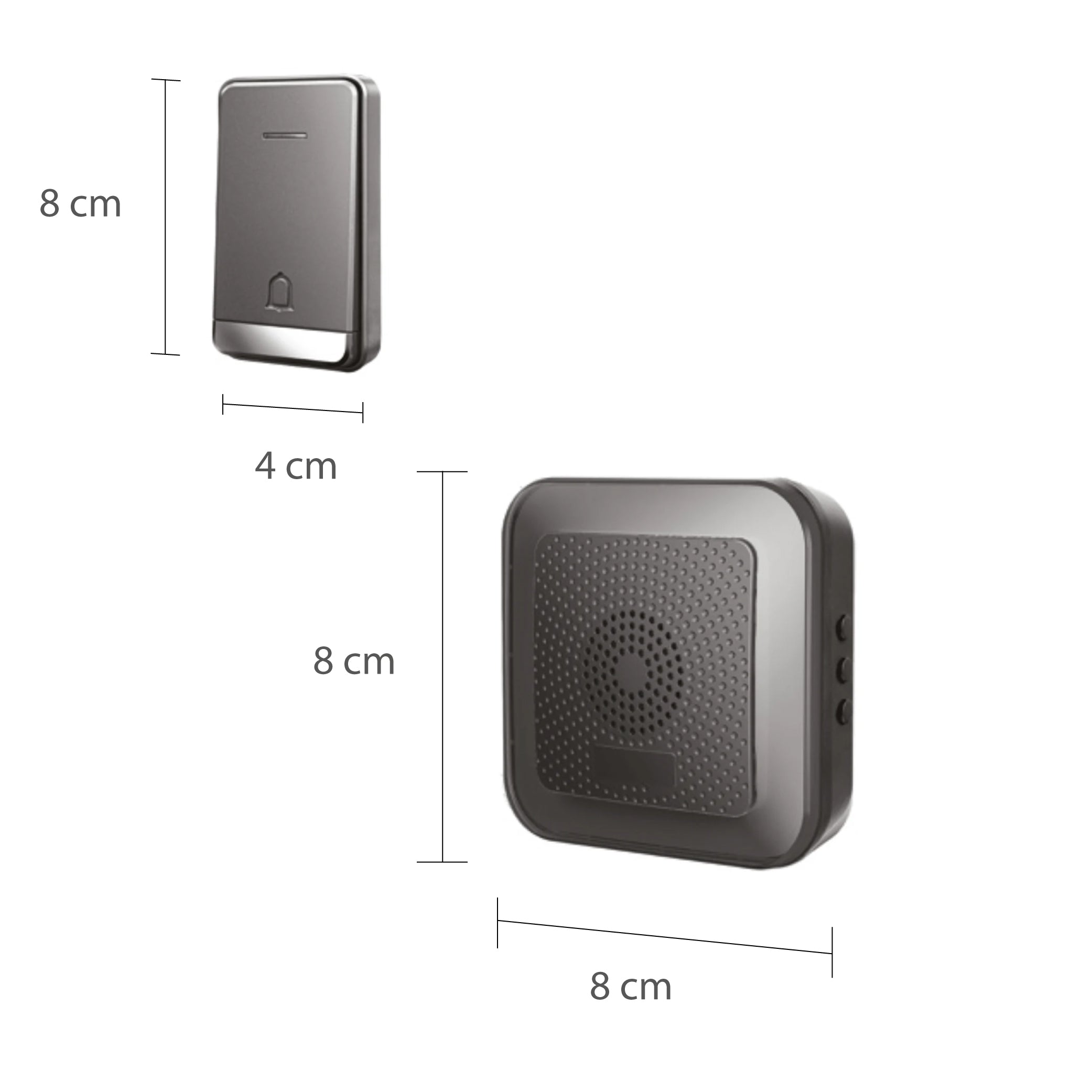 Estevez Timbre Inalámbrico de Pilas con 32 Melodías, Modelo Cefeo D891W-NG