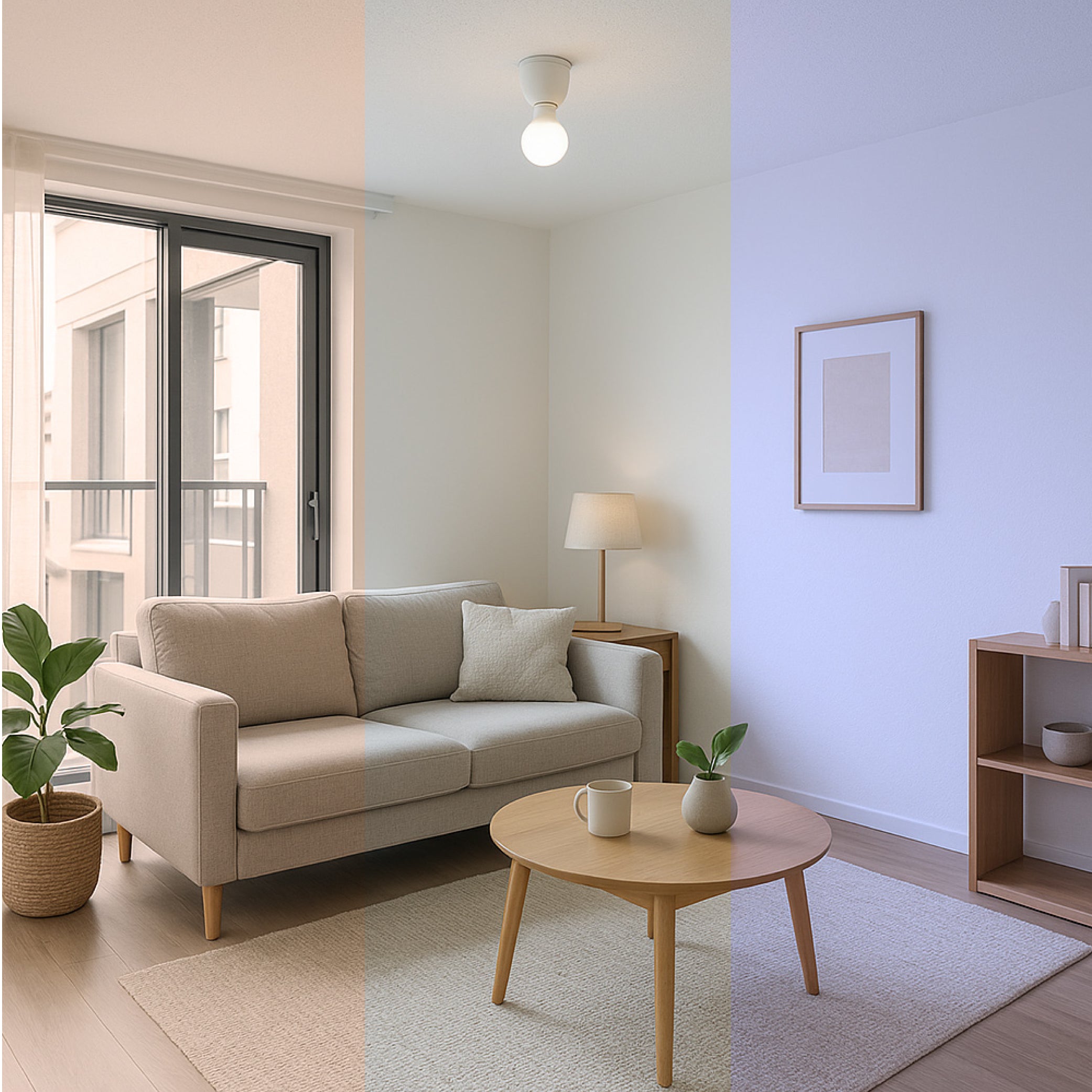 Estevez Foco LED 9W con 3 Temperaturas de Color (2700-6500K), Base Estándar E26, Modelo E81193-09-CNW