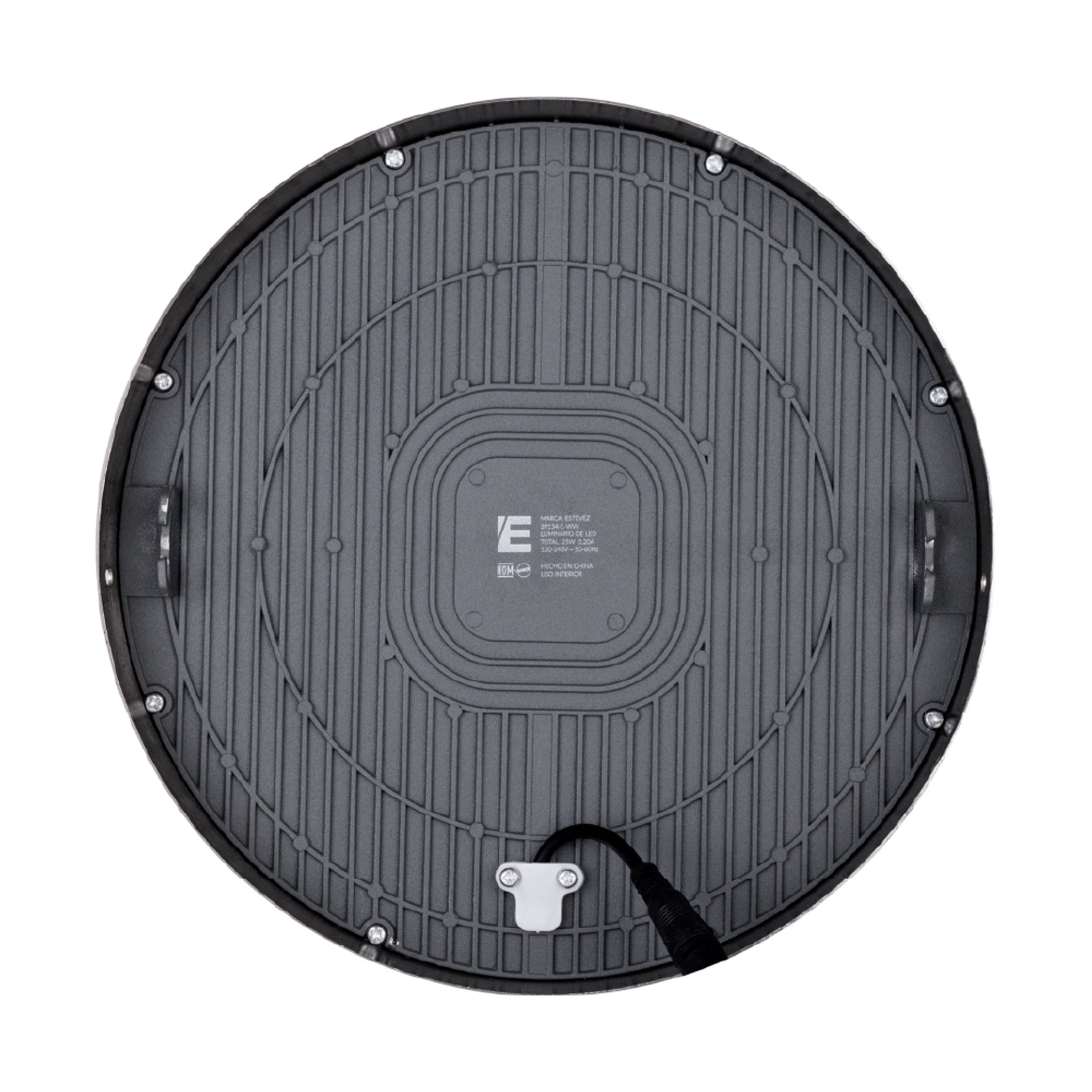 Estevez Pack de 3 Lámparas LED 25W Luz Cálida 3000K, Sobreponer Techo, Modelo 39134-1-WW