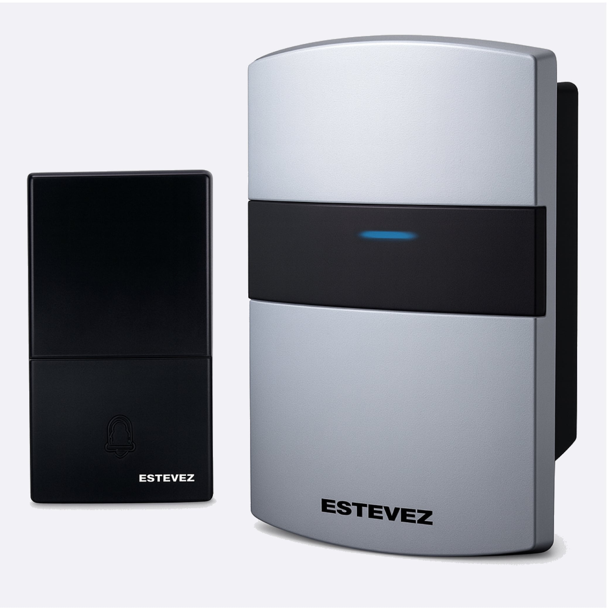 Estevez Timbres Inalámbricos de Pilas con 32 Melodías, Modelo Shield D888W-NG