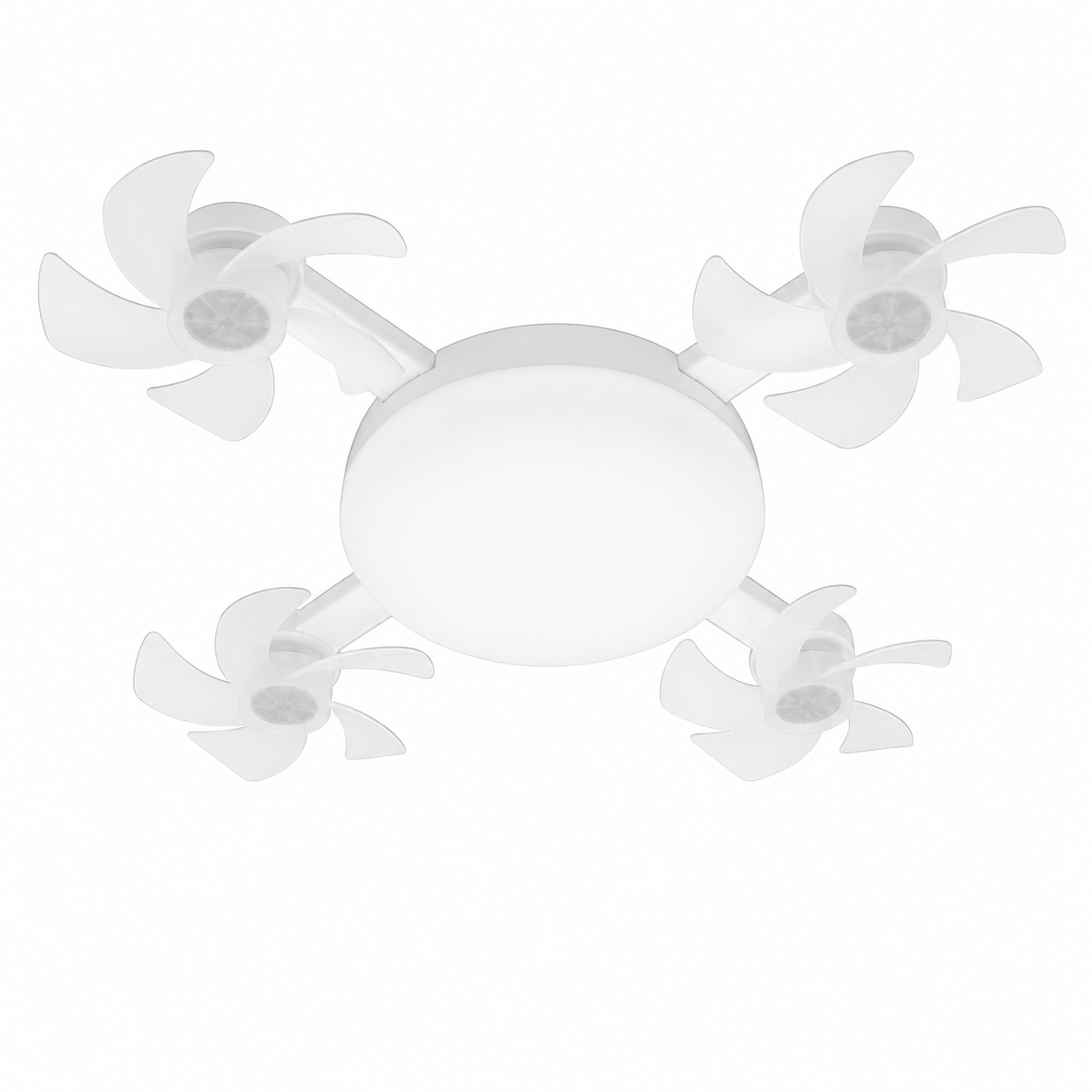 Ipsa Ventilador de Techo con Luz CCT y Control Remoto, Modelo VENTI-LITE/DRONX4