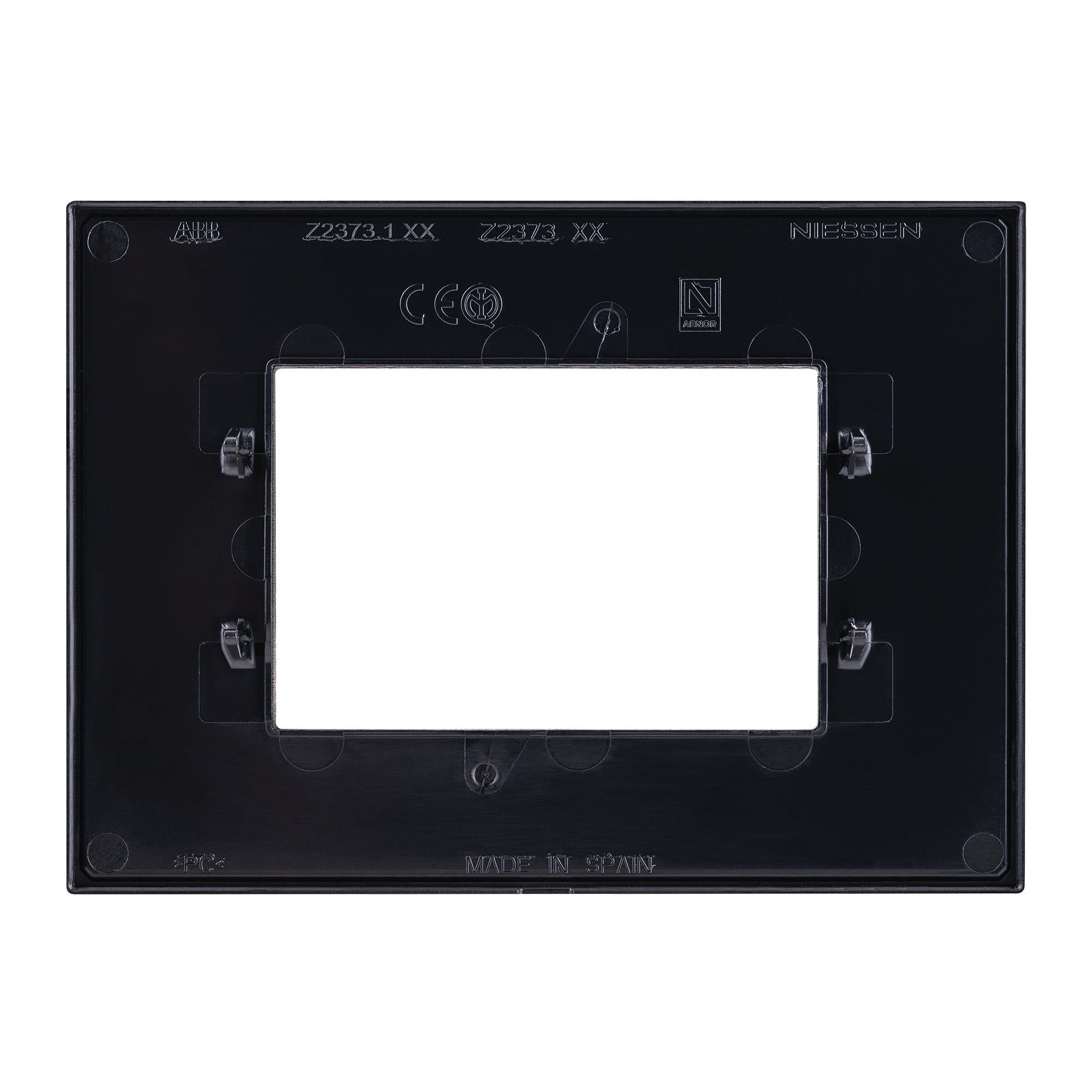 Estevez Placa de Pared 3 Módulos Zenit Niessen, Modelo Z2373