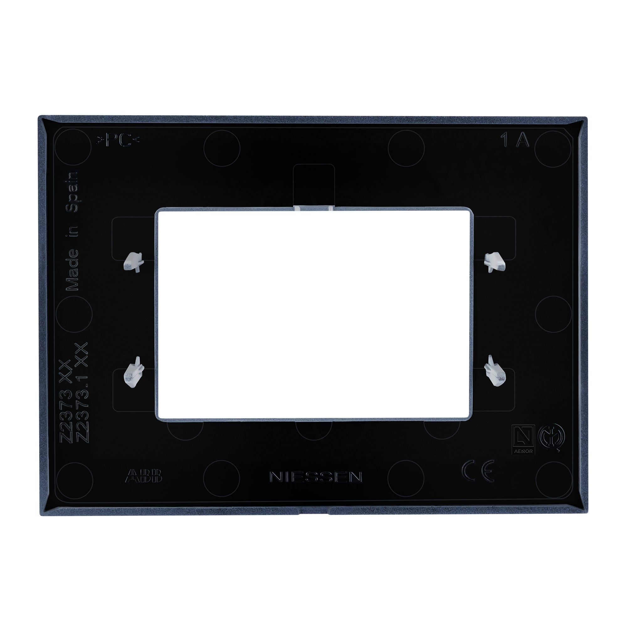 Estevez Placa de Pared 3 Módulos Zenit Niessen, Modelo Z2373