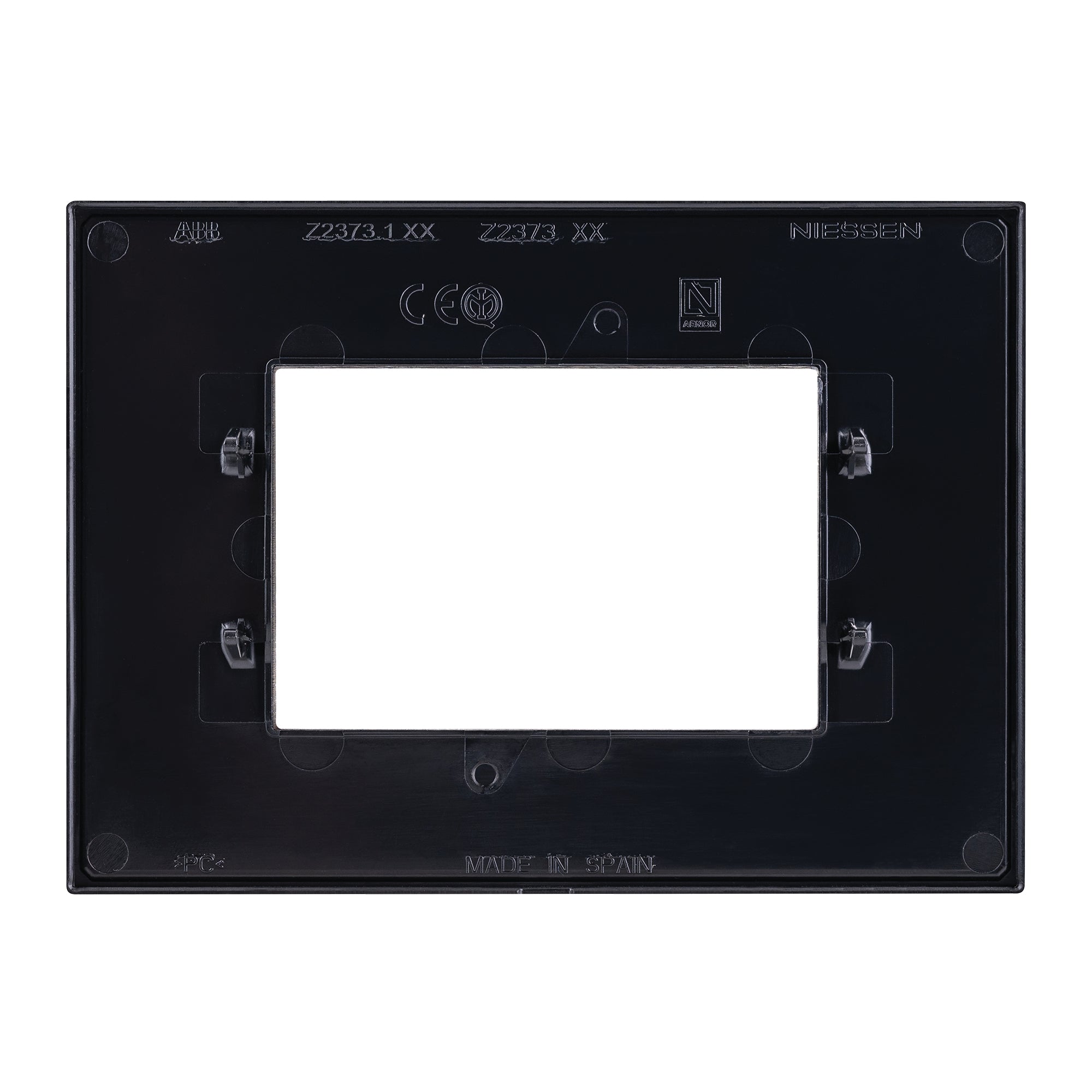 Estevez Placa de Pared 3 Módulos Zenit Niessen, Modelo Z2373