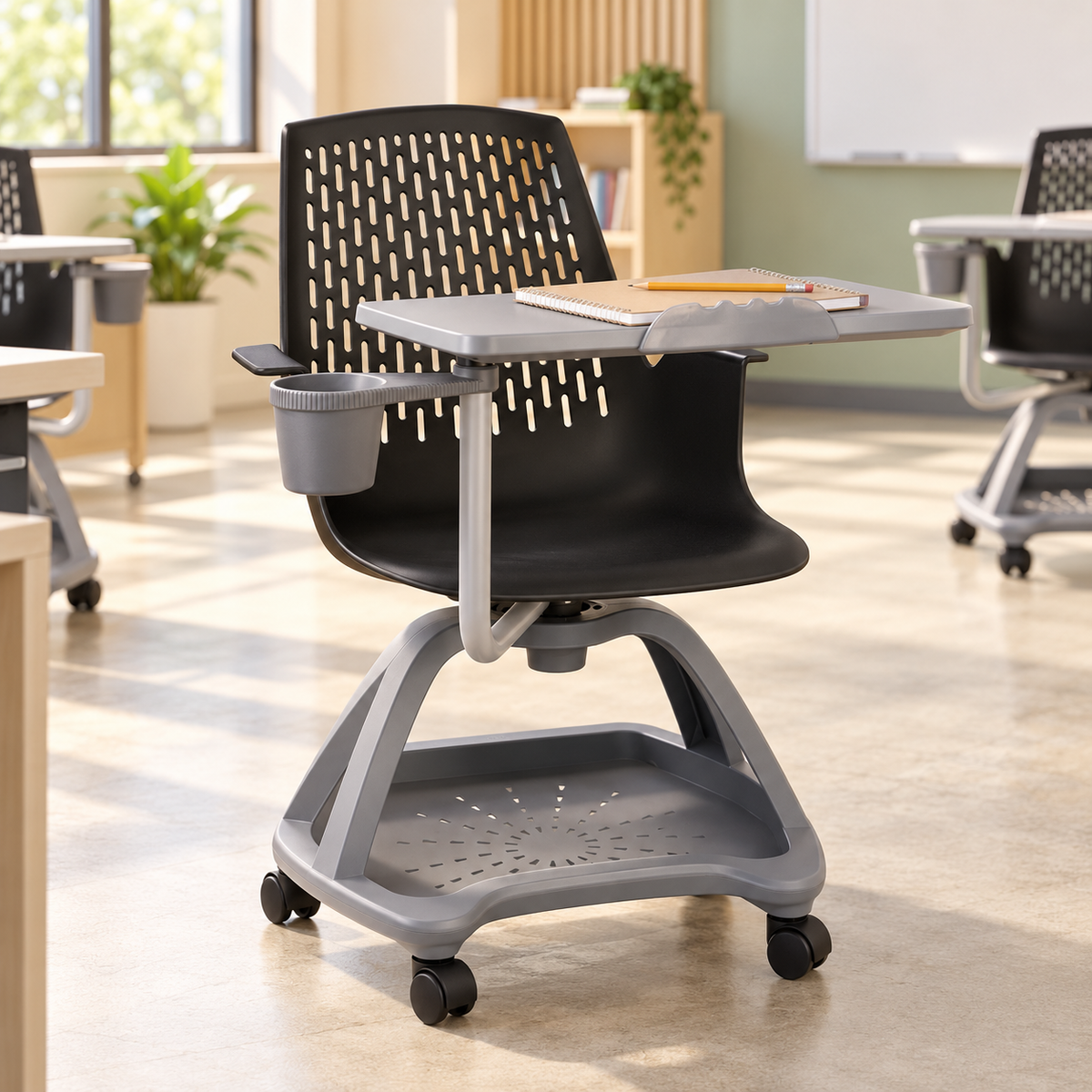 Offiho Pupitre Ergonómico Movilidad 360° y Diseño Escolar Premium, Modelo Blow OHP2100
