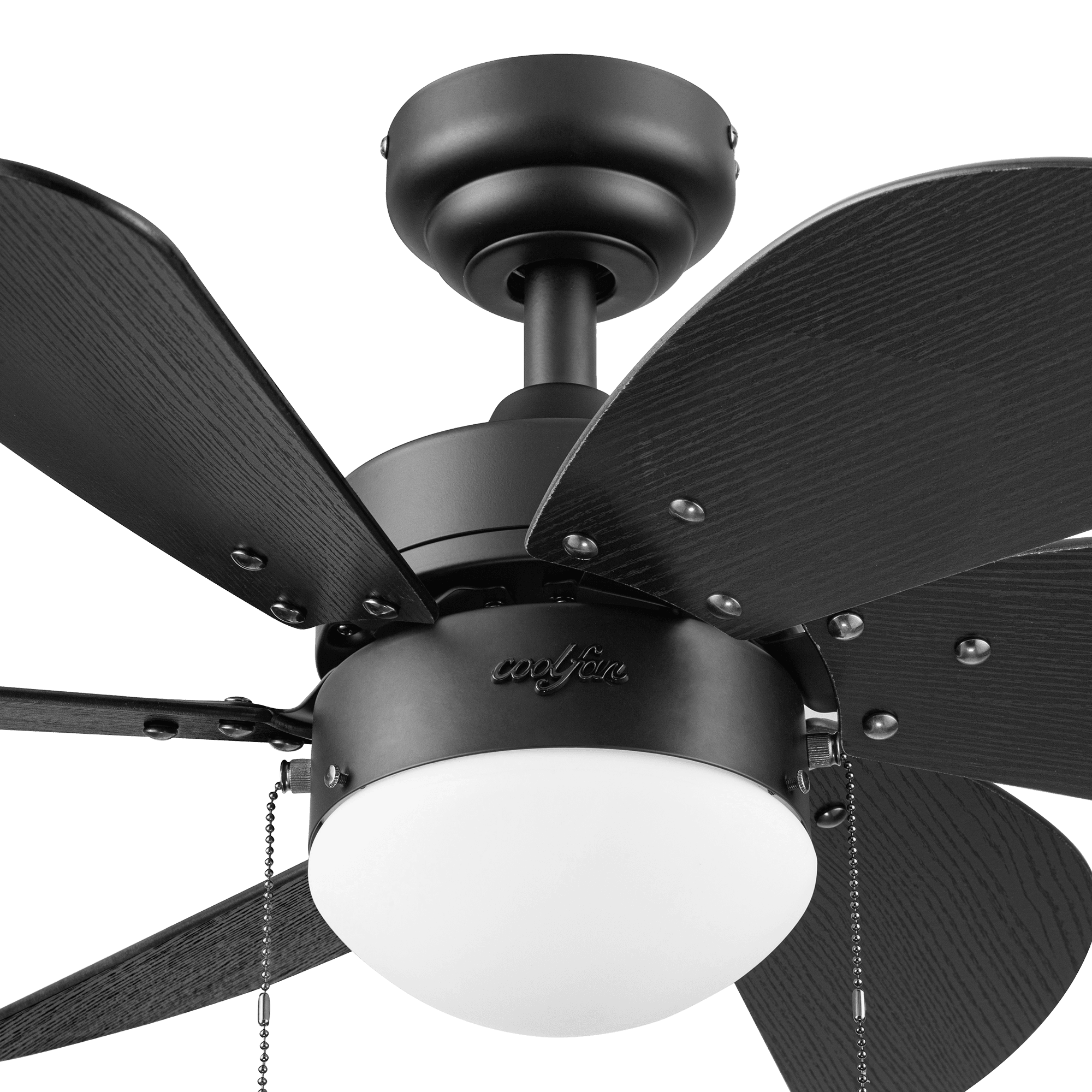 Coolfan Ventilador de Techo con Luz de 30'' con 6 Aspas y Control de Cadena para Exterior , Modelo Tramontana 45501 - LuzDeco