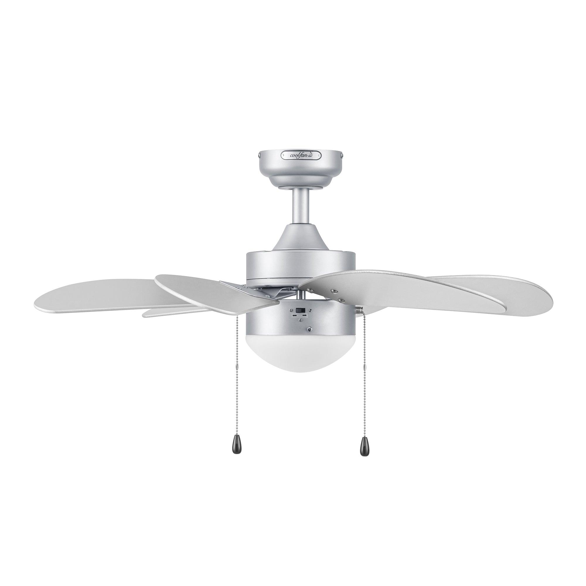 Coolfan Ventilador de Techo con Luz de 30'' con 6 Aspas y Control de Cadena para Exterior , Modelo Tramontana 45501 - LuzDeco