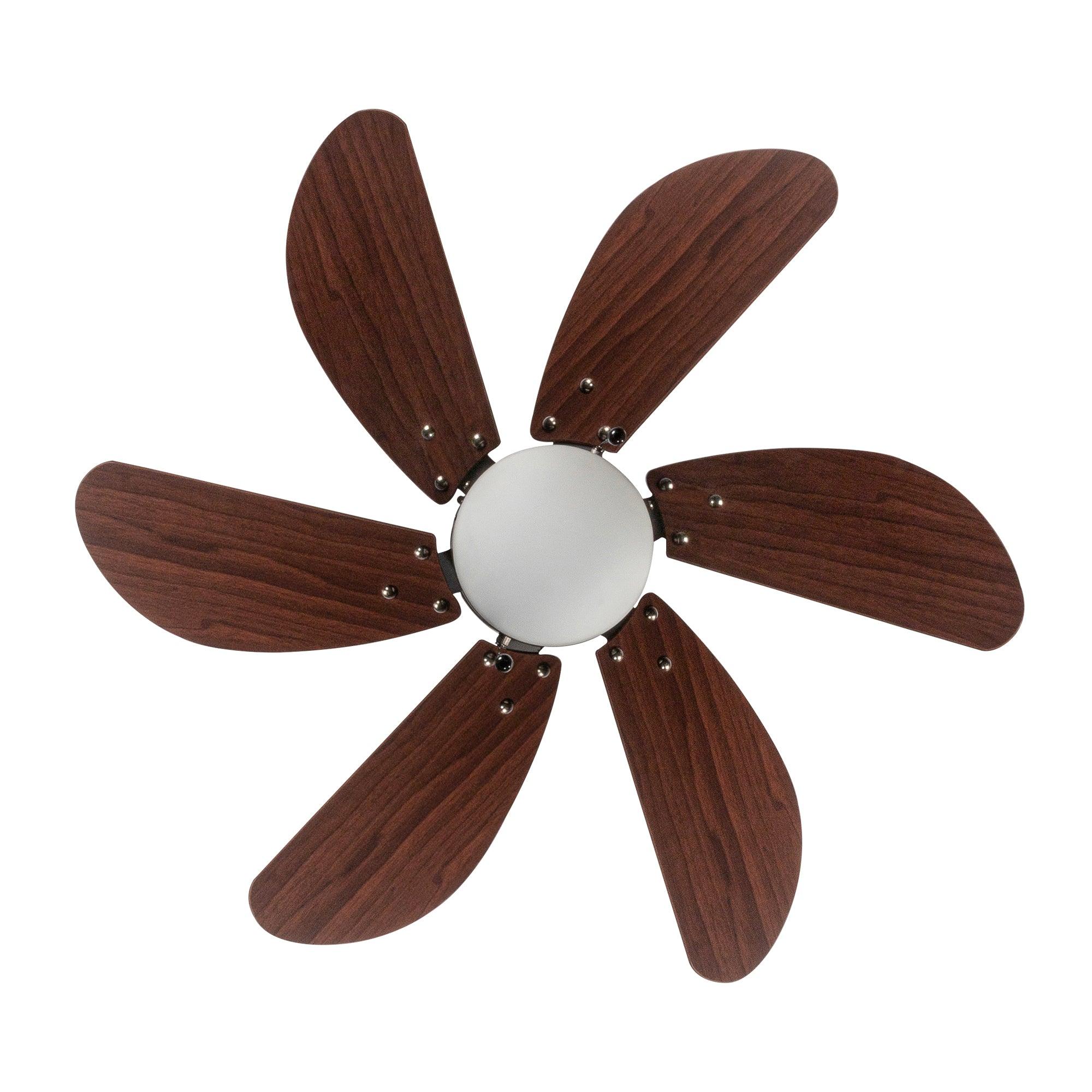 Coolfan Ventilador de Techo con Luz de 30'' con 6 Aspas y Control de Cadena para Exterior , Modelo Tramontana 45501 - LuzDeco