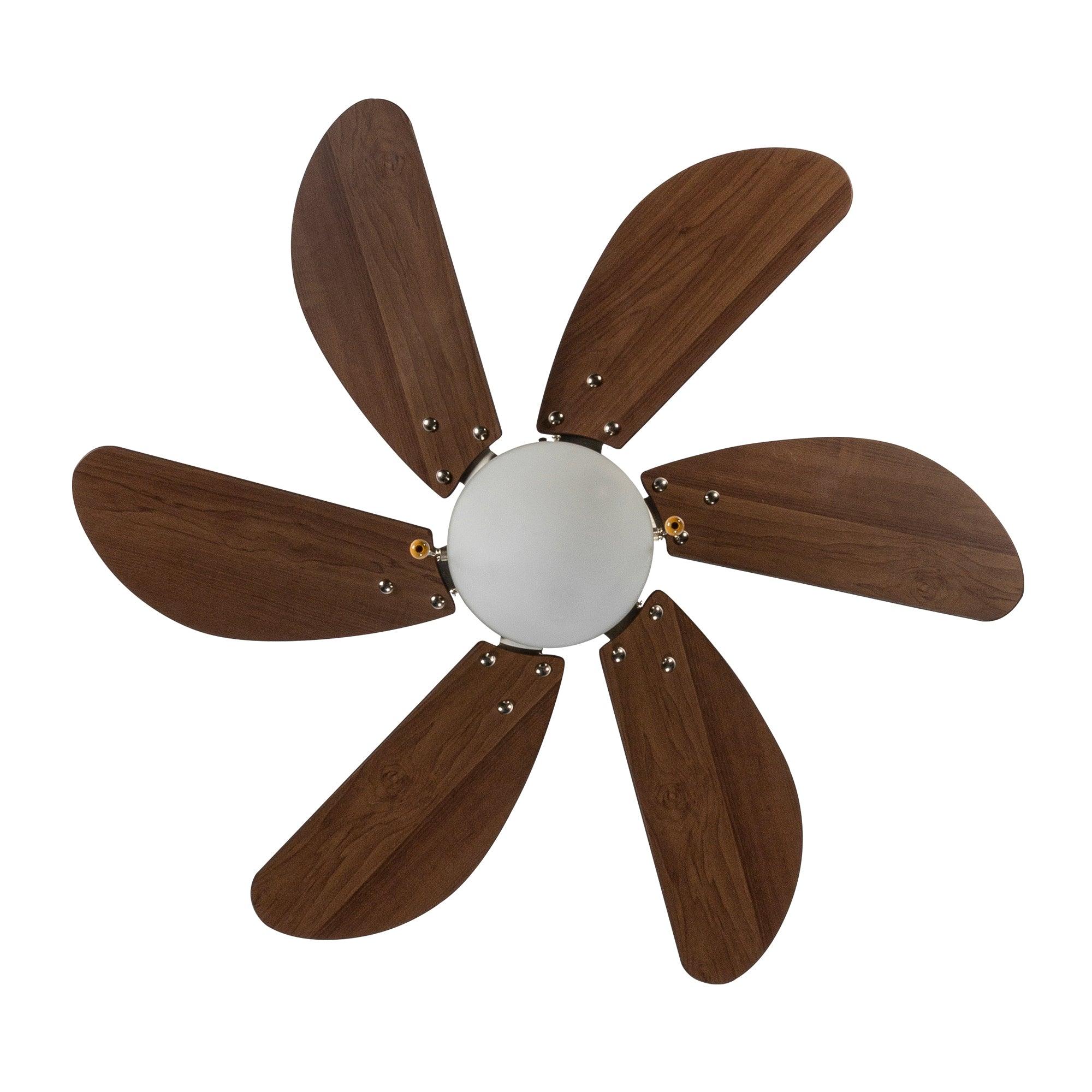 Coolfan Ventilador de Techo con Luz de 30'' con 6 Aspas y Control de Cadena para Exterior , Modelo Tramontana 45501 - LuzDeco