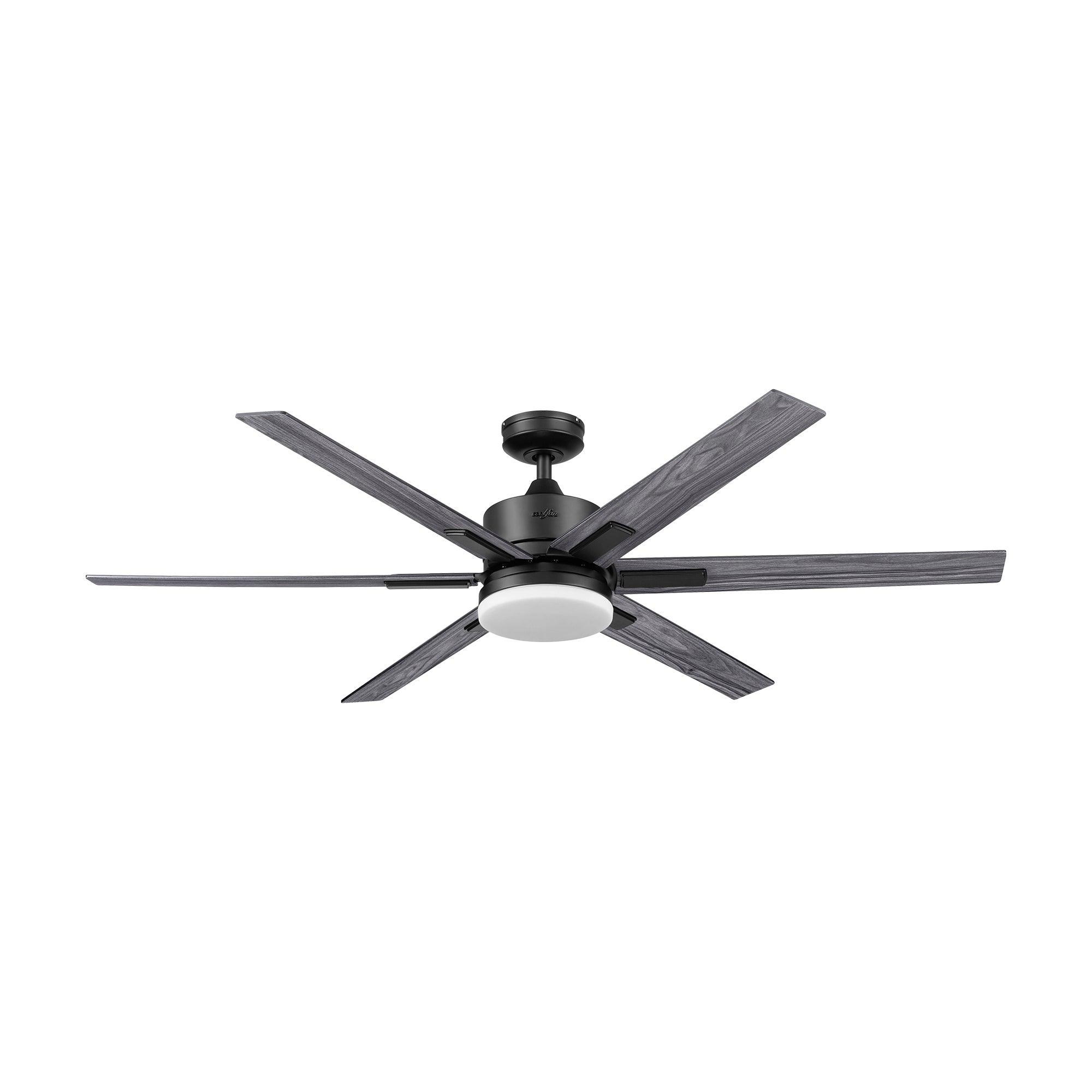 Coolfan Ventilador de Techo de 62'' con Luz LED y 6 Aspas Reversibles con Control Remoto, Modelo Norte 53202-CCT - LuzDeco