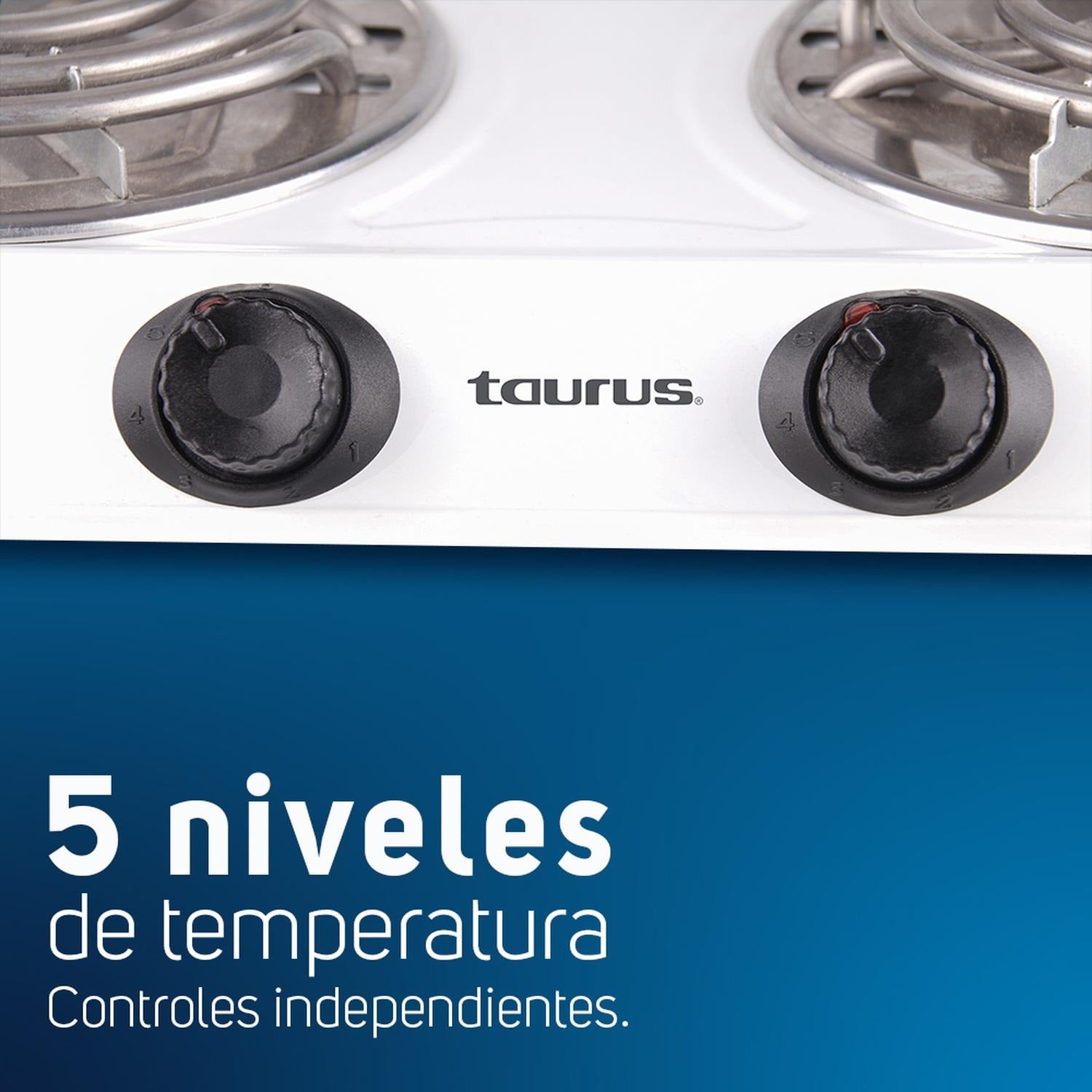 Taurus Parrilla Eléctrica con 2 Quemadores, Modelo Alpha Duo