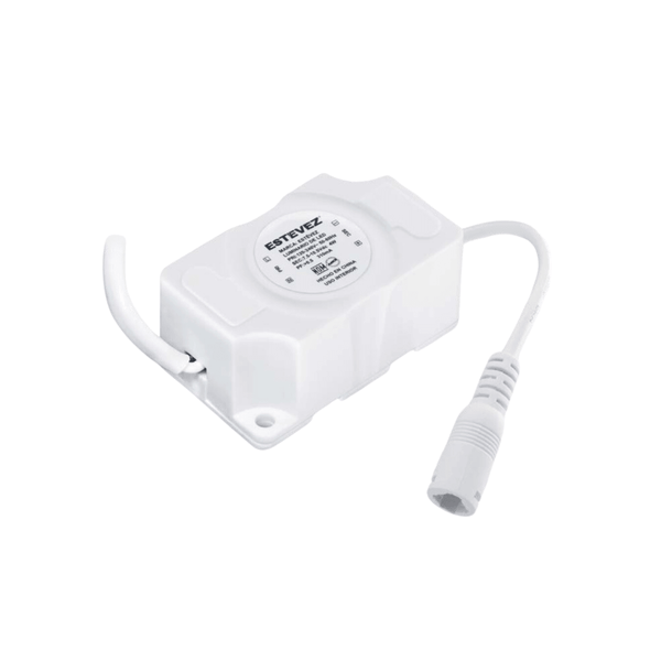 Estevez Fuente de Alimentación LED DRFD-4W | Para Lámpara LED 4W | 12Vcd 600mA | Sobreponer | Uso Interior - LuzDeco