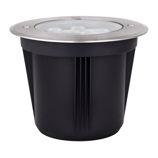 Lámpara LED Empotrable Exterior Estevez 19296 - 12W - Luz Cálida 3000K - Acero Inoxidable - IP67 - LuzDeco