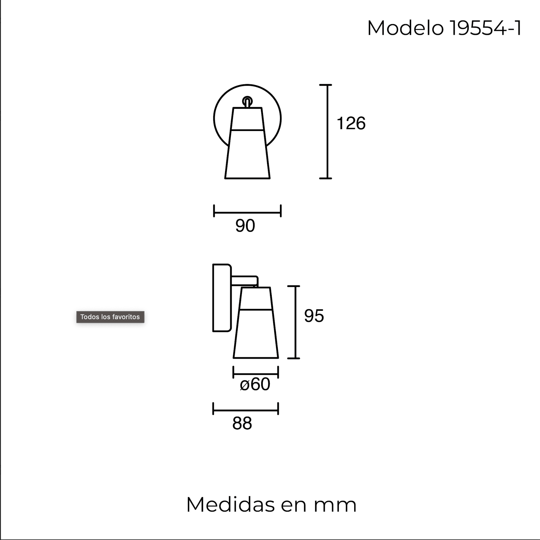 Estevez Lámpara LED de 5W Luz Cálida 3000K, Tipo Riel Orientable, Sobreponer Techo, Modelo 19554-1 - LuzDeco