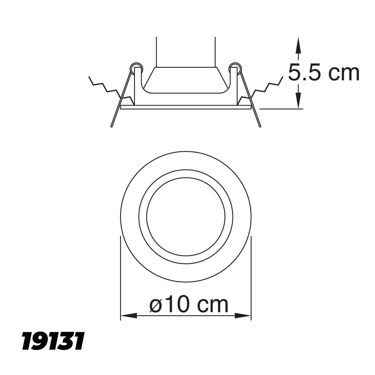 Lámpara LED Empotrable 3W Estevez 19131-0-CNW - Luz Cálida, Neutra o Fría - Aluminio - Ajustable - LuzDeco