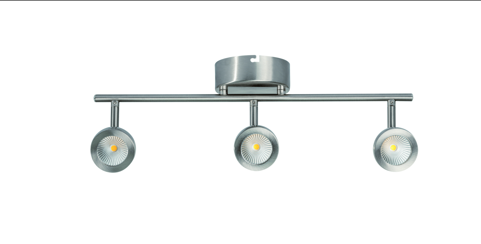 Estevez Lámpara LED Tipo Riel 17W Luz Cálida 3000K, Sobreponer Techo, Modelo 19552-3 - LuzDeco