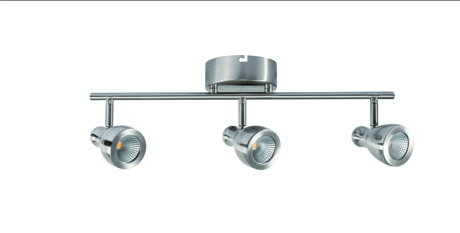 Estevez Lámpara LED Tipo Riel 17W Luz Cálida 3000K, Sobreponer Techo, Modelo 19552-3 - LuzDeco