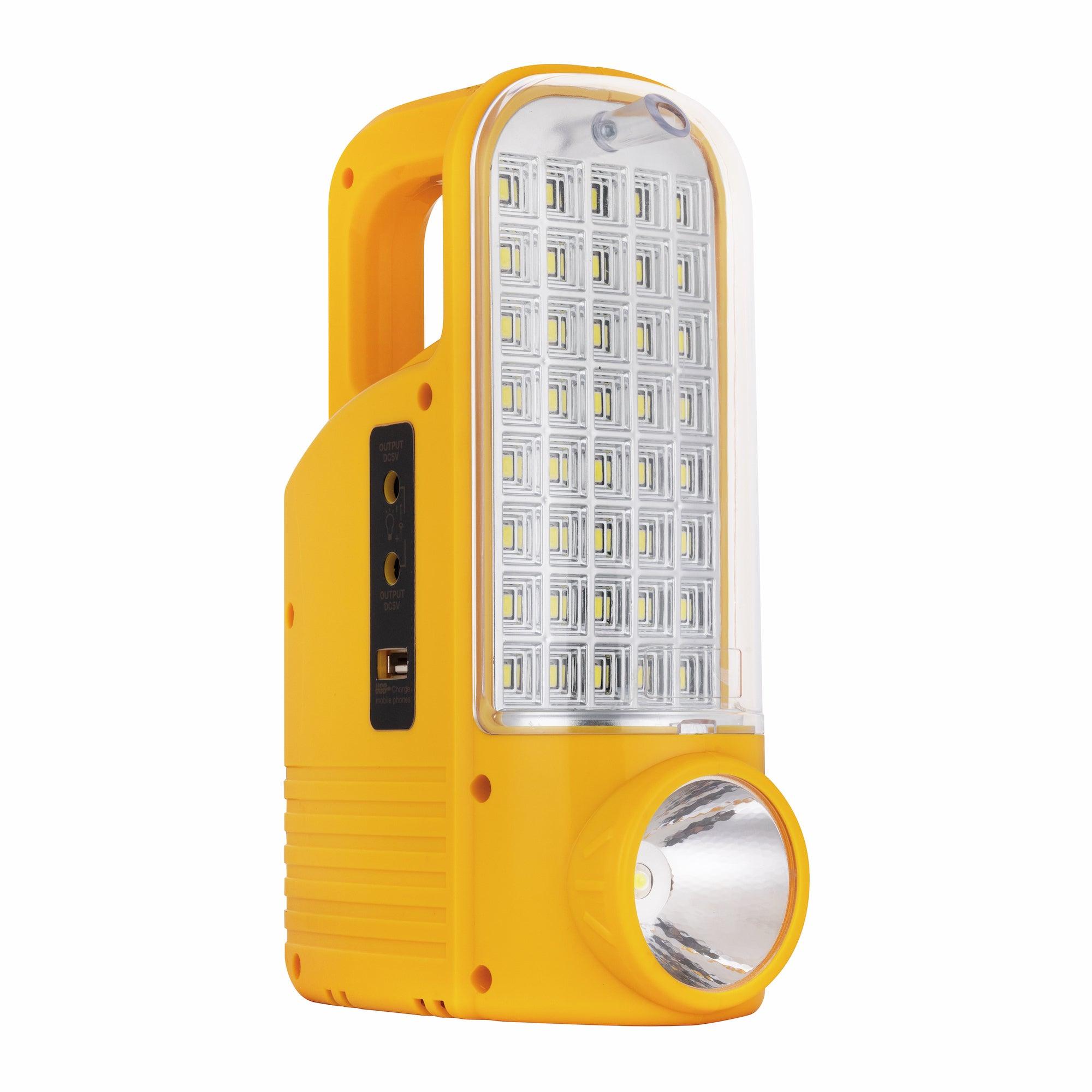 Estevez Luminario de Emergencia Portátil con Batería Recargable 21W, Modelo 5140-AM(neo) - LuzDeco