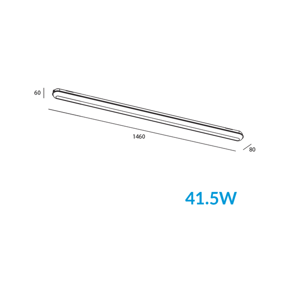  Luminario LED Estanco Estevez ETX-0308-GRI - 2xT8, 41.5W, IP65, Gris Opal
- LuzDeco