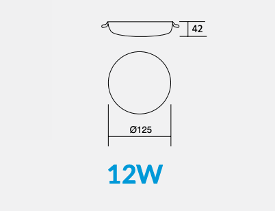 Estevez Luminario Tipo Downlight Redondo LED de 6W y 12W, Modelo Pill 19181 - LuzDeco