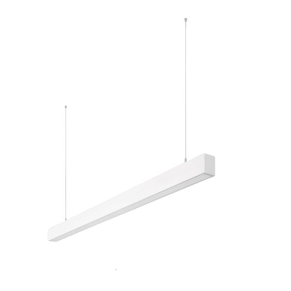  Luminario LED Gabinete Lineal Suspendido Estevez 19612-0 - 36.4W, 4000K, Blanco/Negro - LuzDeco