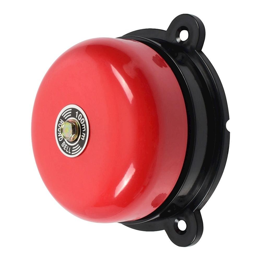 Estevez Timbre Alámbrico Industrial Tipo Campana Roja de 6", Modelo CI-150-570 - LuzDeco