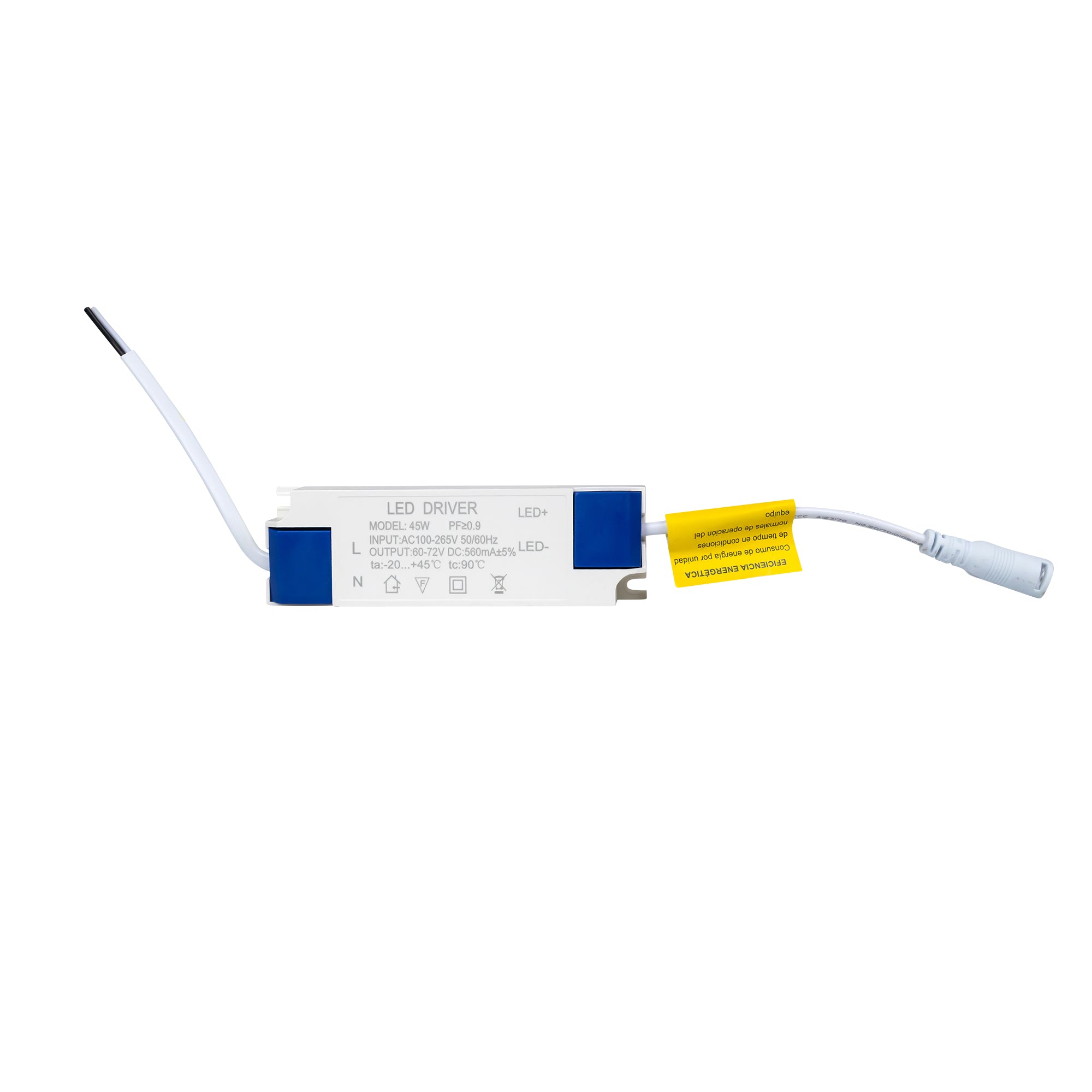 Estevez Panel LED para techo 45W 4000K/6500K Blanco o Níquel IP20, Modelo 19466-0-NW-ECO