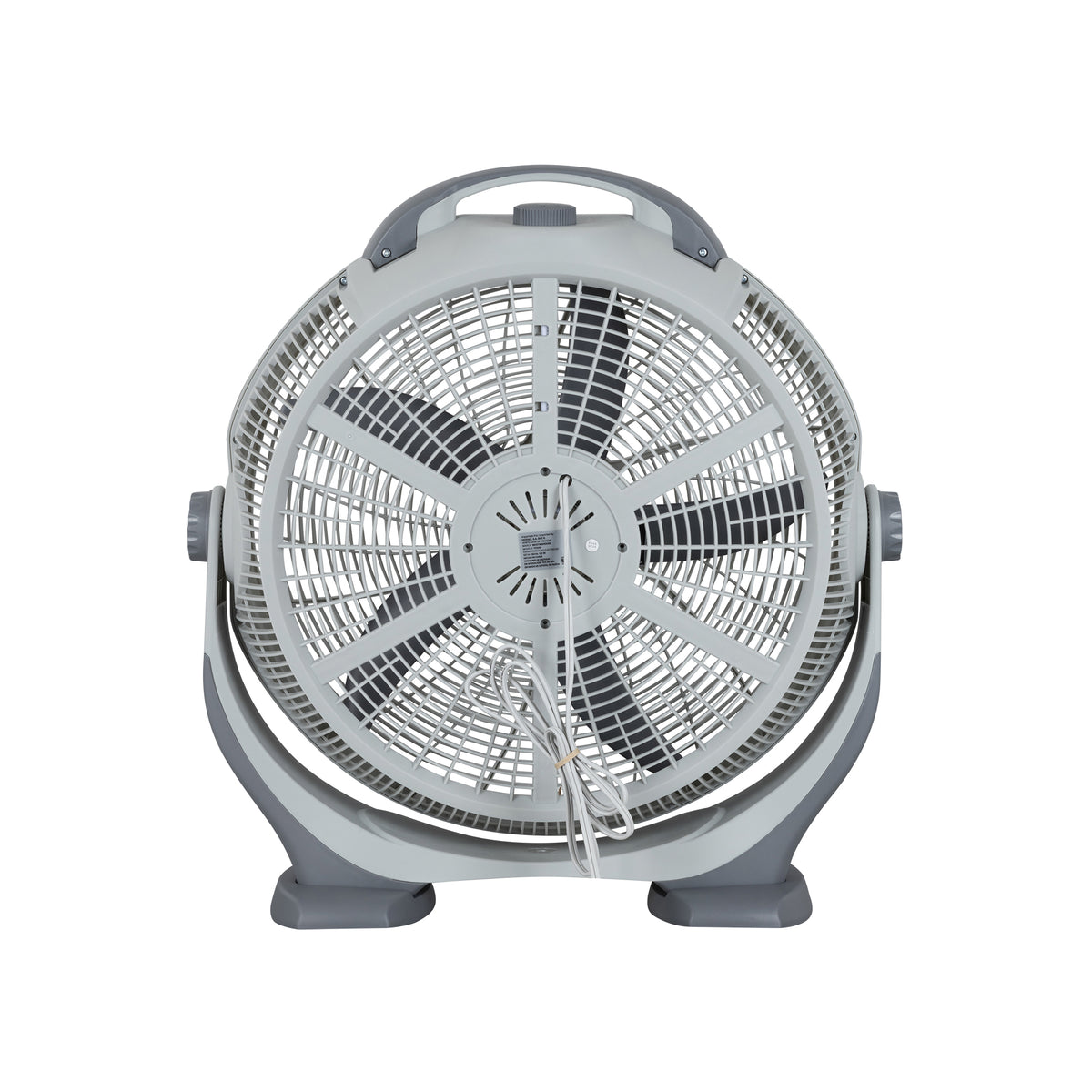 Westinghouse Ventilador de Piso Blanco y Gris, 3 Velocidades, 5 Aspas, 1350 CFM, Modelo 72948