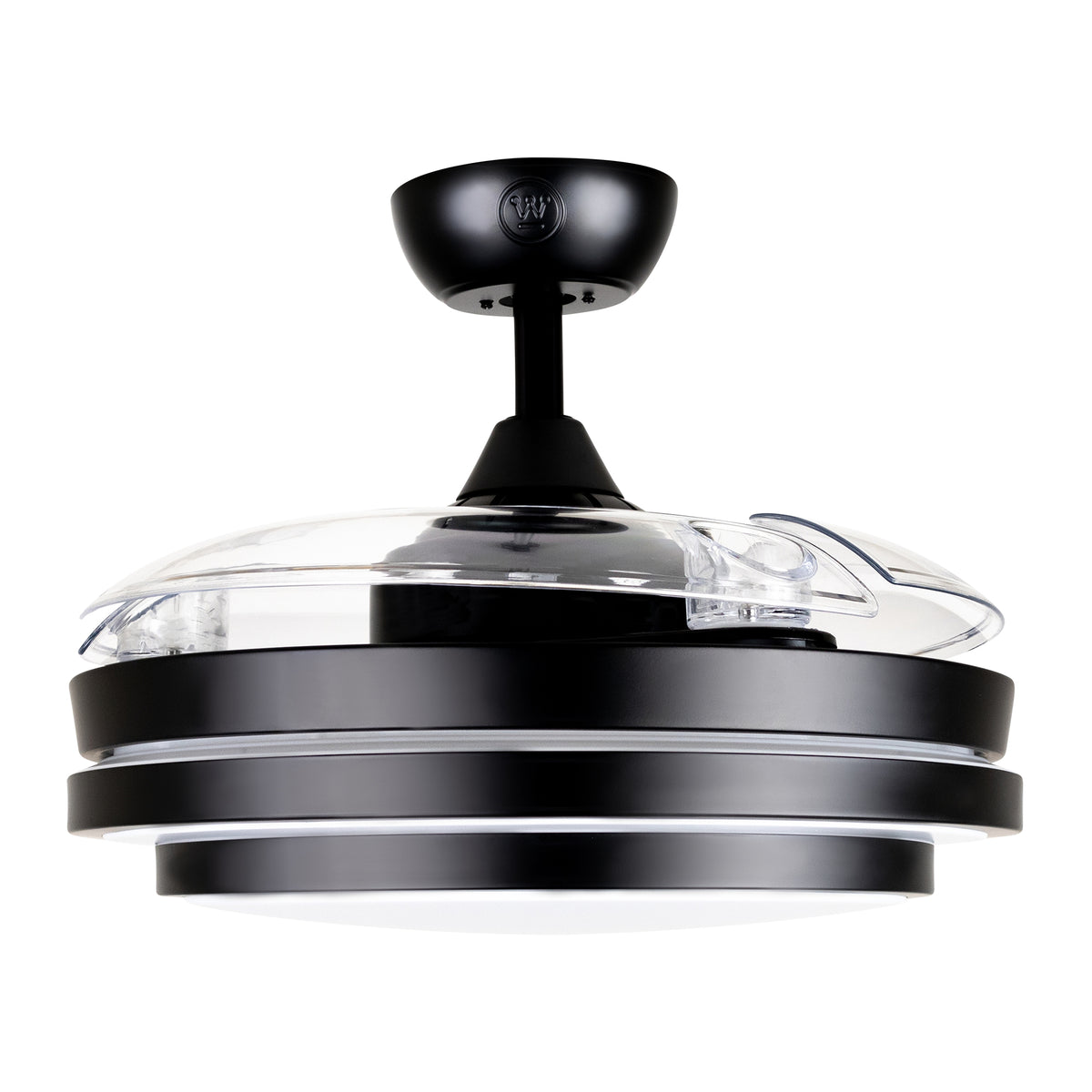 Westinghouse Ventilador de Techo Borealis II 42” con Aspas Retráctiles y LED, Negro, Modelo 79018