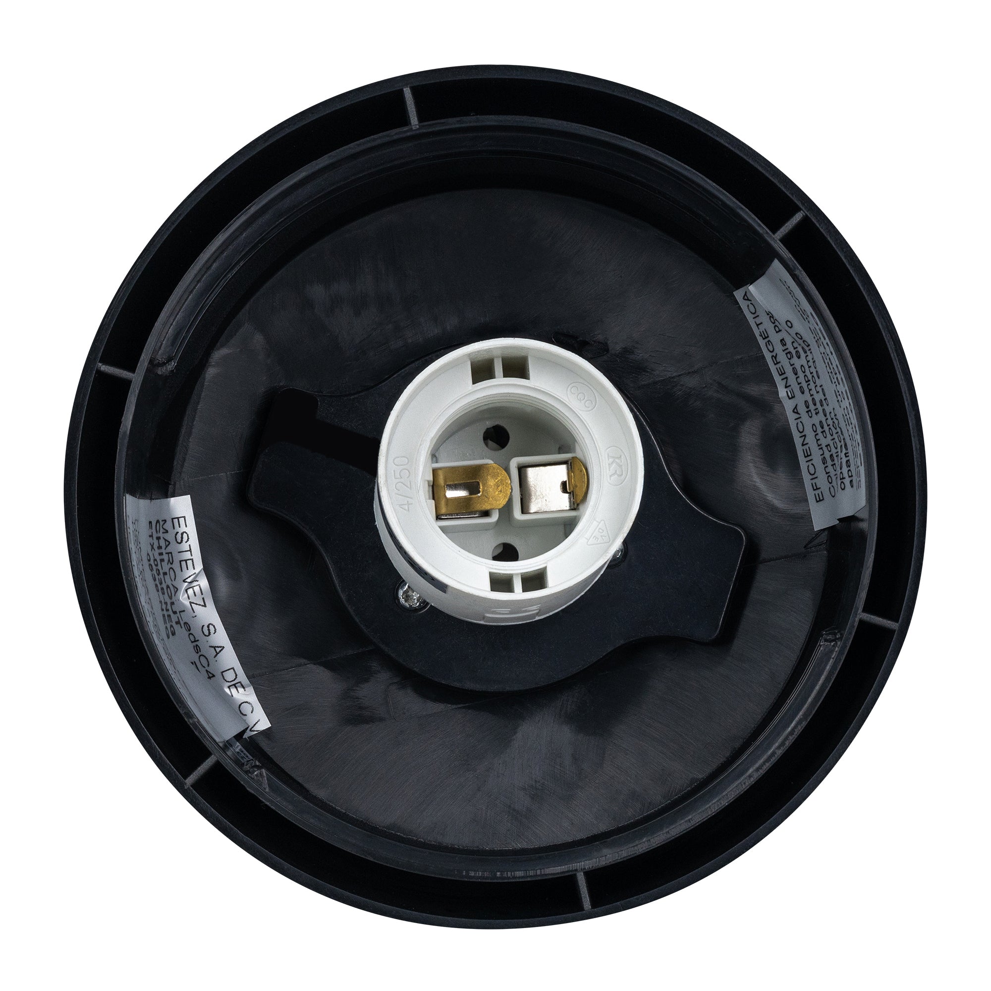 Estevez Luminaria Decorativa De Suspender E26 Negro Opal, Modelo ETX-0538-NEG
