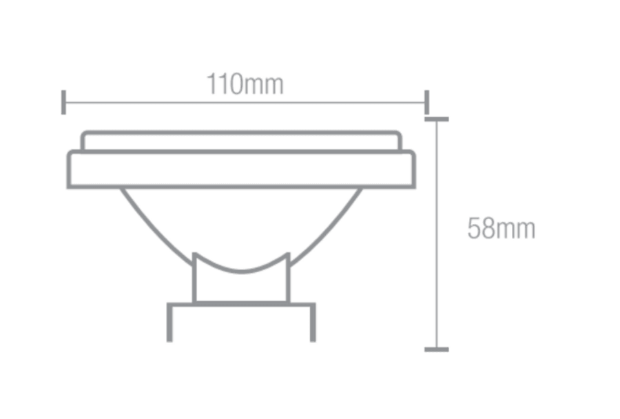 Ipsa Lámpara Dimeable Led de 12W, Modelo LED-AR111MV - LuzDeco