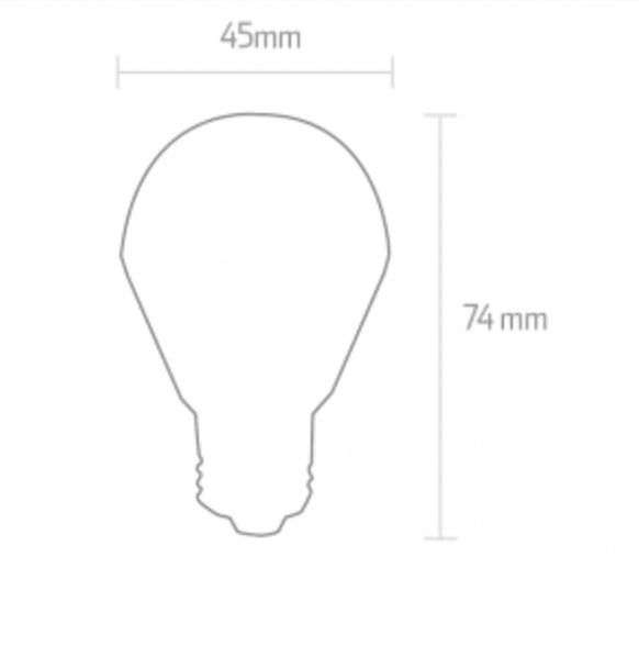 Ipsa Lámpara Led de 4W, Modelo LED-G45 - LuzDeco