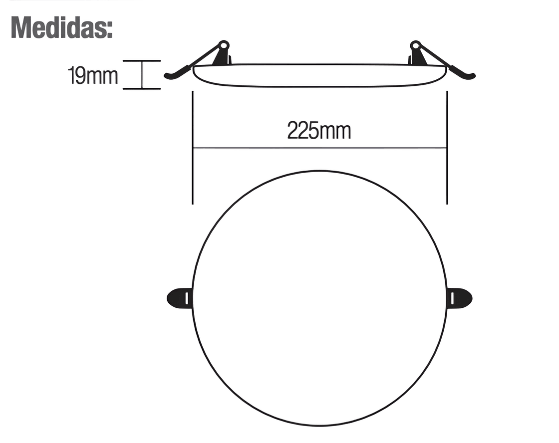 Ipsa Luminario Empotrable para uso Interior de 36W, Modelo LED-PNL36W - LuzDeco