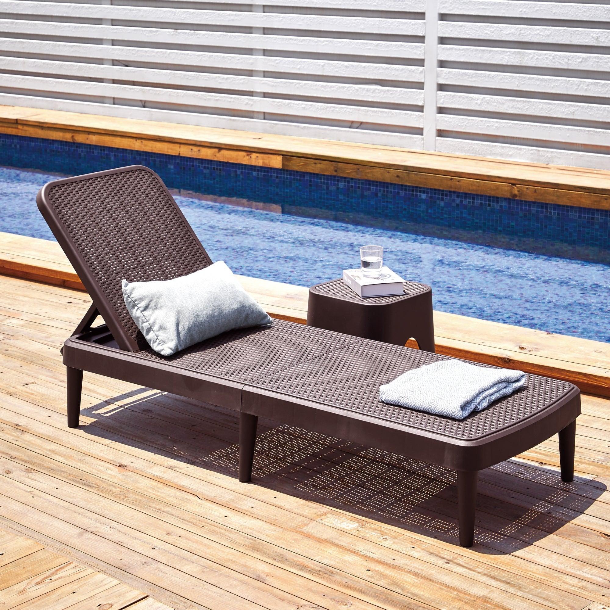 Lagoon, Camastro Tahití, Camastro plegable, camastro de ratán, camastro para exterior, Muebles de rattan sintetico, Mobiliario de terraza, Diseño de ratan, Resistente a los rayos UV,  Muebles resistentes a los rayos UV, Muebles de mimbre