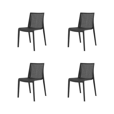 Lagoon Set de 4 Sillas de Comedor para Interior y Exterior con Protección UV, Modelo Milos 7203B