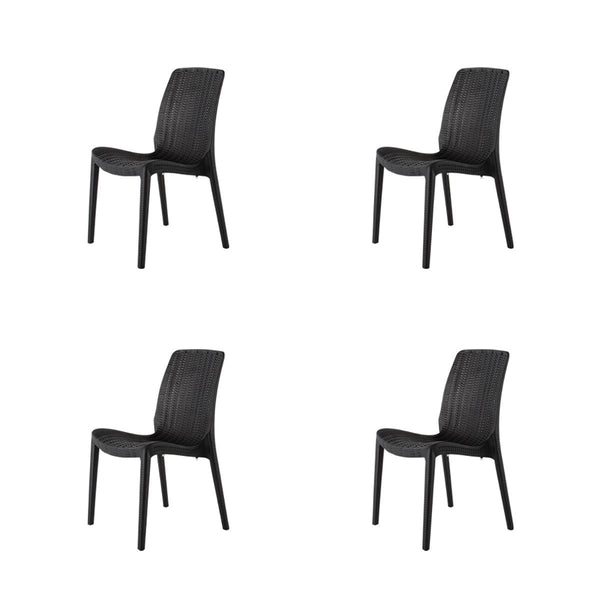 Lagoon, Silla Rue 7025, Silla de comedor, silla de comedor para exterior, silla de comedor para interior, Muebles de rattan sintetico, Mobiliario de terraza, Diseño de ratan, Resistente a los rayos UV,  Muebles resistentes a los rayos UV, Muebles de mimbre