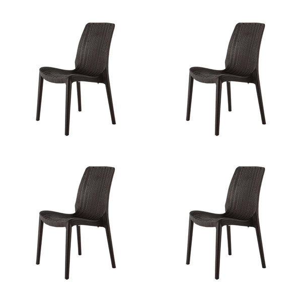 Lagoon, Silla Rue 7025, Silla de comedor, silla de comedor para exterior, silla de comedor para interior, Muebles de rattan sintetico, Mobiliario de terraza, Diseño de ratan, Resistente a los rayos UV,  Muebles resistentes a los rayos UV, Muebles de mimbre