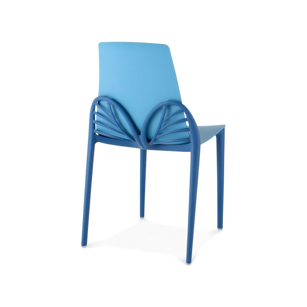 Lagoon Silla de Comedor con Diseño de Mariposa para Exterior e Interio