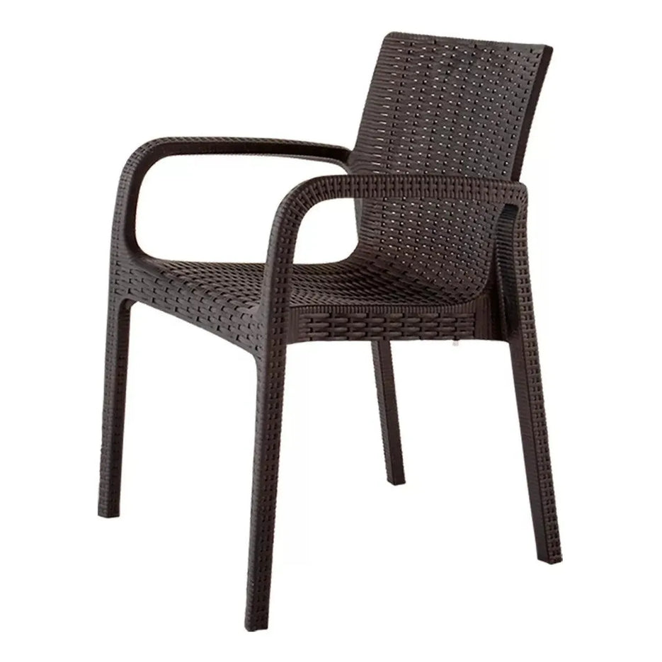 Lagoon, Silla Koppla 7027, Silla de comedor, silla de comedor para exterior, silla de comedor para interior, Muebles de rattan sintetico, Mobiliario de terraza, Diseño de ratan, Resistente a los rayos UV,  Muebles resistentes a los rayos UV, Muebles de mimbre