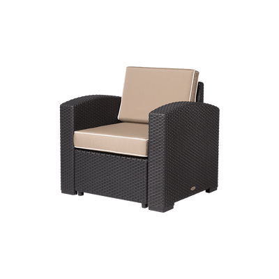 Lagoon Sala para Exterior: Sillón / Sofá Individual Tipo Rattan, Protección UV, Apto para Exterior, Modelo Magnolia 7023CC