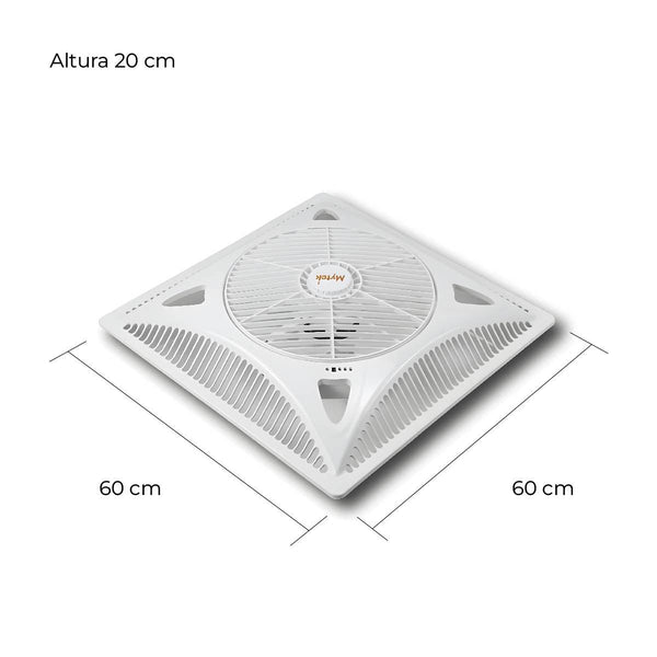 Mytek 3198 Ventilador de Techo de 14 Pulgadas Faslo Plafón Rotación 360° Control Remoto - LuzDeco
