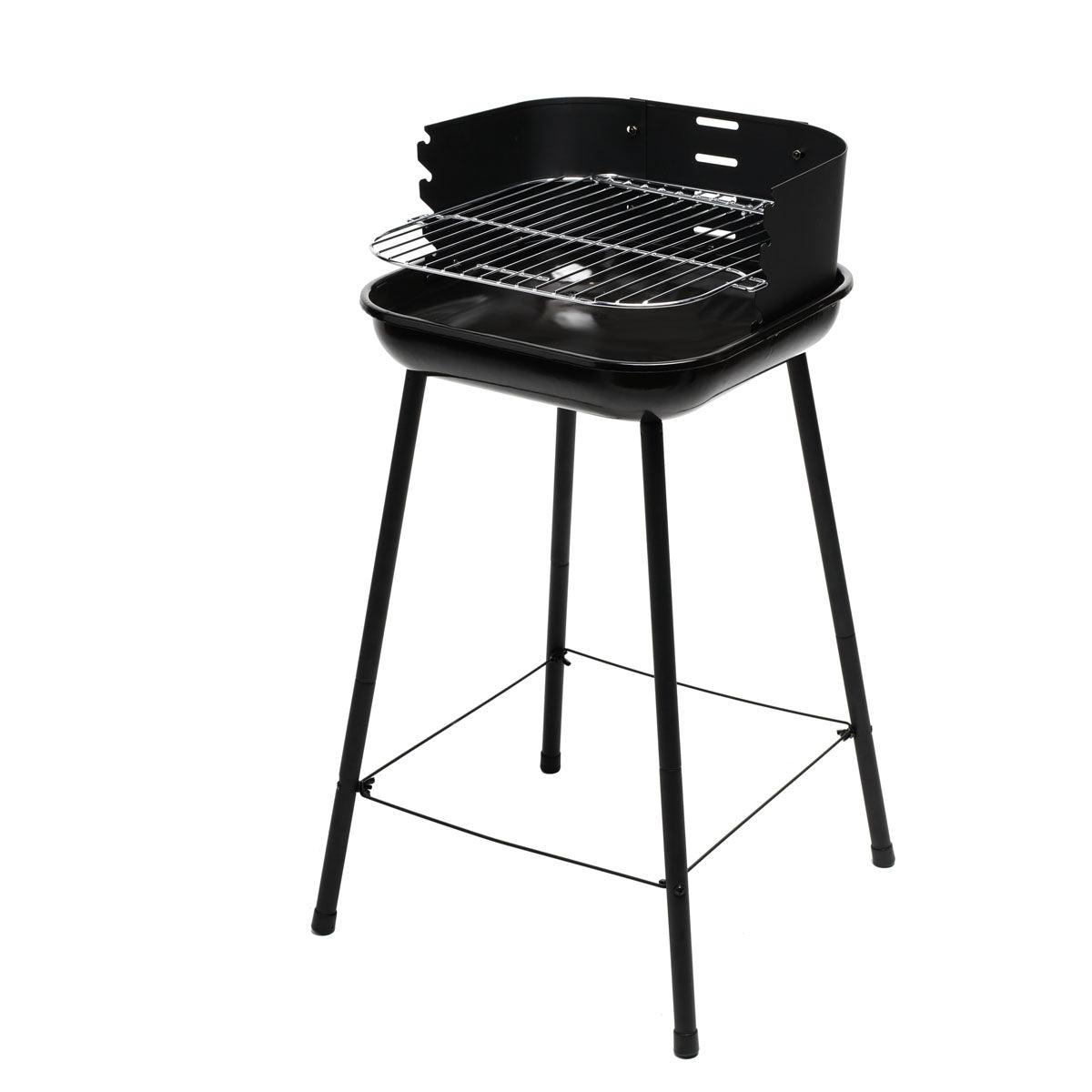 Naterial Asador Portatil de Carbón 1 Rejilla, Modelo Trolley - LuzDeco