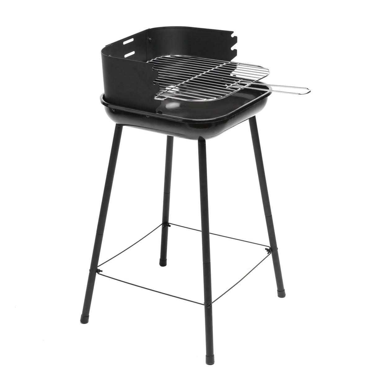 Naterial Asador Portatil de Carbón 1 Rejilla, Modelo Trolley - LuzDeco