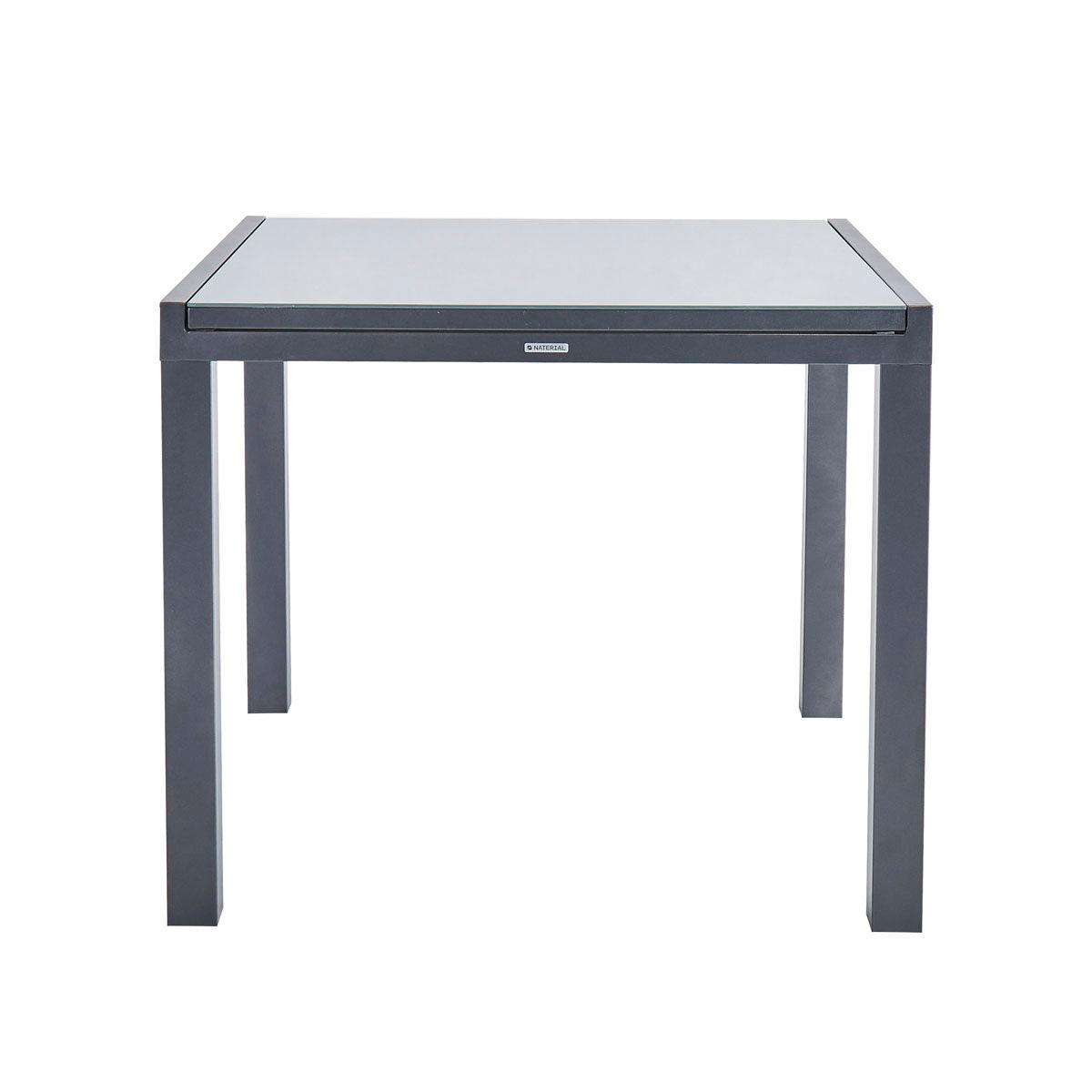 Naterial Mesa de Comedor de Aluminio Extensible Apta para Exterior, Modelo Lyra II - LuzDeco