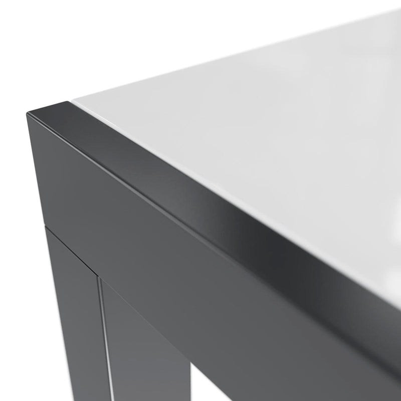 Naterial Mesa de Comedor de Aluminio Extensible Apta para Exterior, Modelo Lyra II - LuzDeco